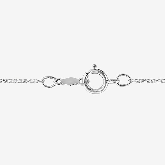 (I1/ I ) Womens 1/3 CT. T.W. Lab Grown White Diamond Sterling Silver 18 Inch Pendant Necklace