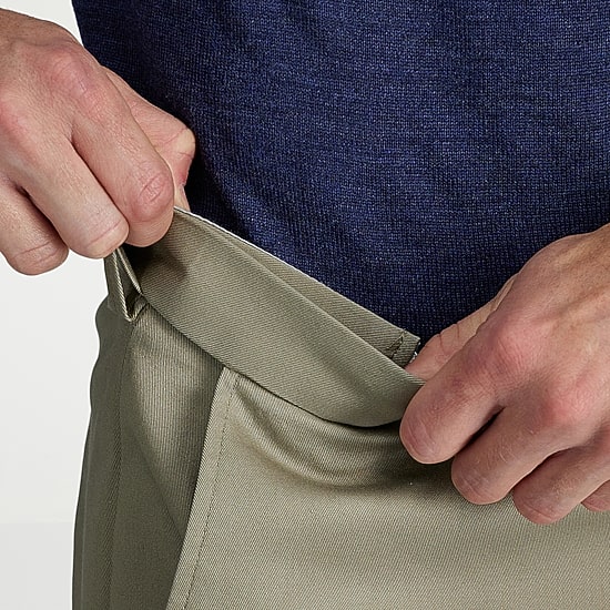 Haggar Wrinkle Free Performance Khaki Mens Classic Fit Flat Front Pant