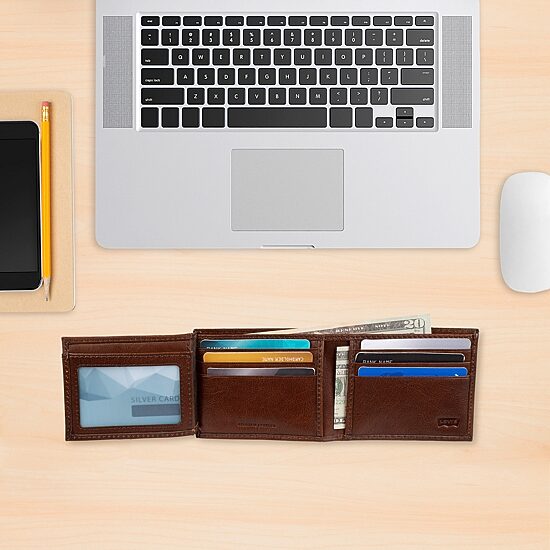 Levi's® Moore Mens Personalized Traveler Wallet