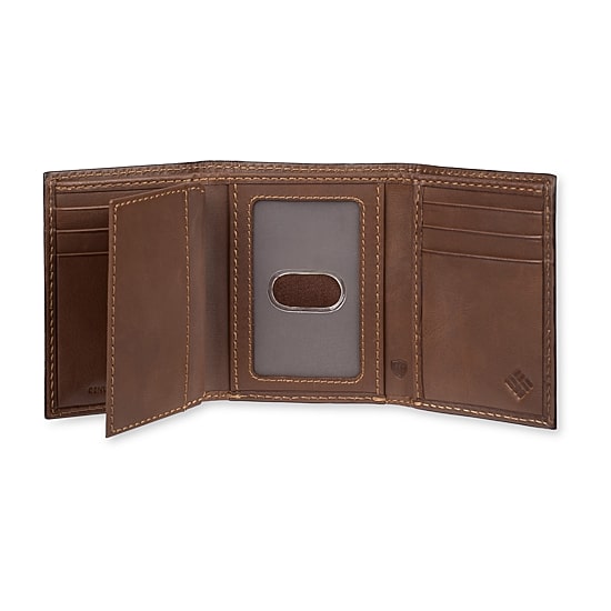 Columbia Rfid Extra Capacity Trifold Mens Personalized Trifold Wallet