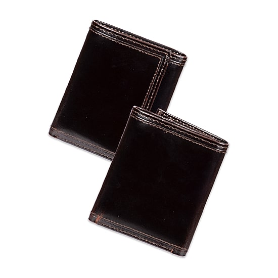 Stafford Rfid Split Pull-Up Trifoldw/Intrior Zipper Mens Personalized Trifold Wallet