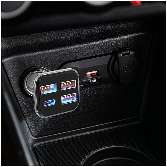 Chargeworx 3Usba 1Usb C Car Charger