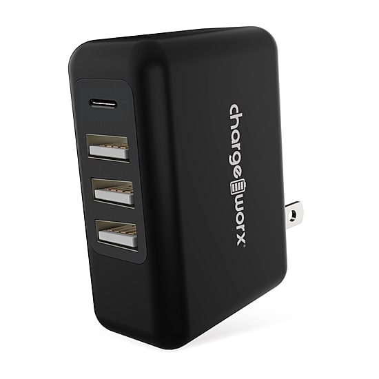 Chargeworx 3 Usba 1Usbc Wall Charger
