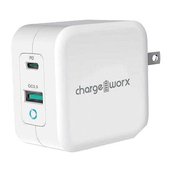 Chargeworx 65W Gan 1 Type-C 1 Qc3.0 Charger
