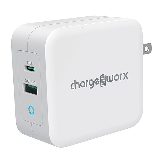 Chargeworx 100W Gan 1 Type-C 1 Qc3.0 Charger