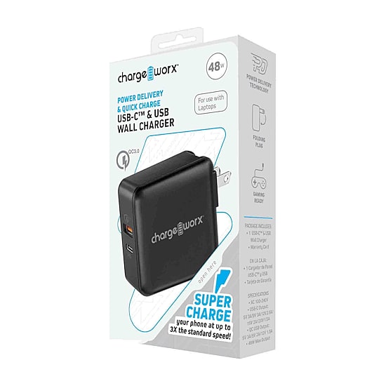 Chargeworx Usb-C Usb-A Wall Charger