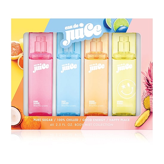 Cosmopolitan Eau De Juice Body Mist 2.5 Oz 4-Pc Coffret Set Perfume Set