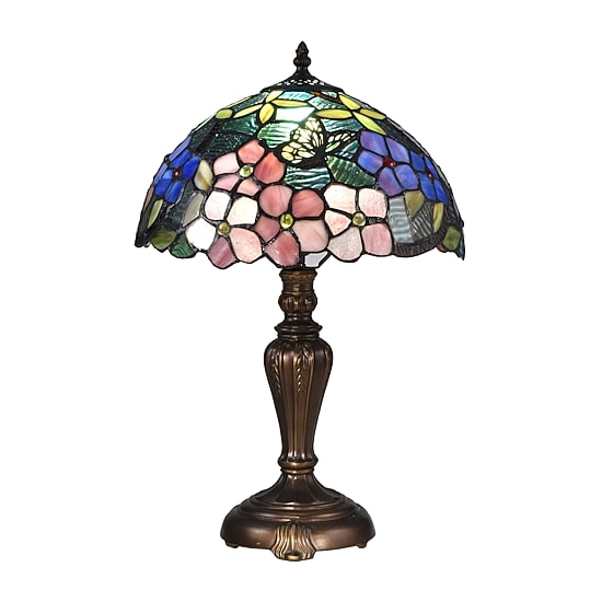 Dale Tiffany Kannon Peony Glass Table Lamp