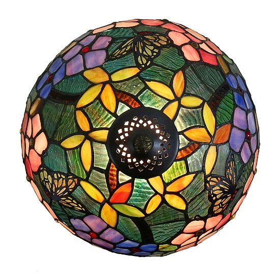 Dale Tiffany Kannon Peony Glass Table Lamp