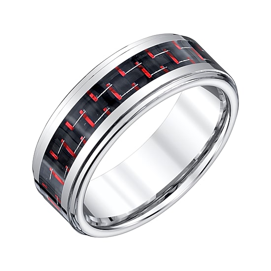 Mens 8MM Tungsten Wedding Band