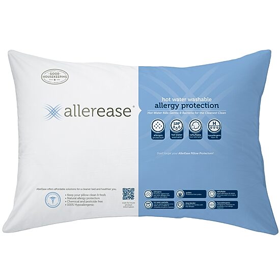 Allerease Hot Water Washable Medium Density Pillow