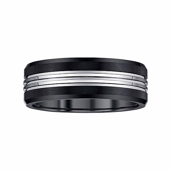 Mens 8MM Tungsten Wedding Band