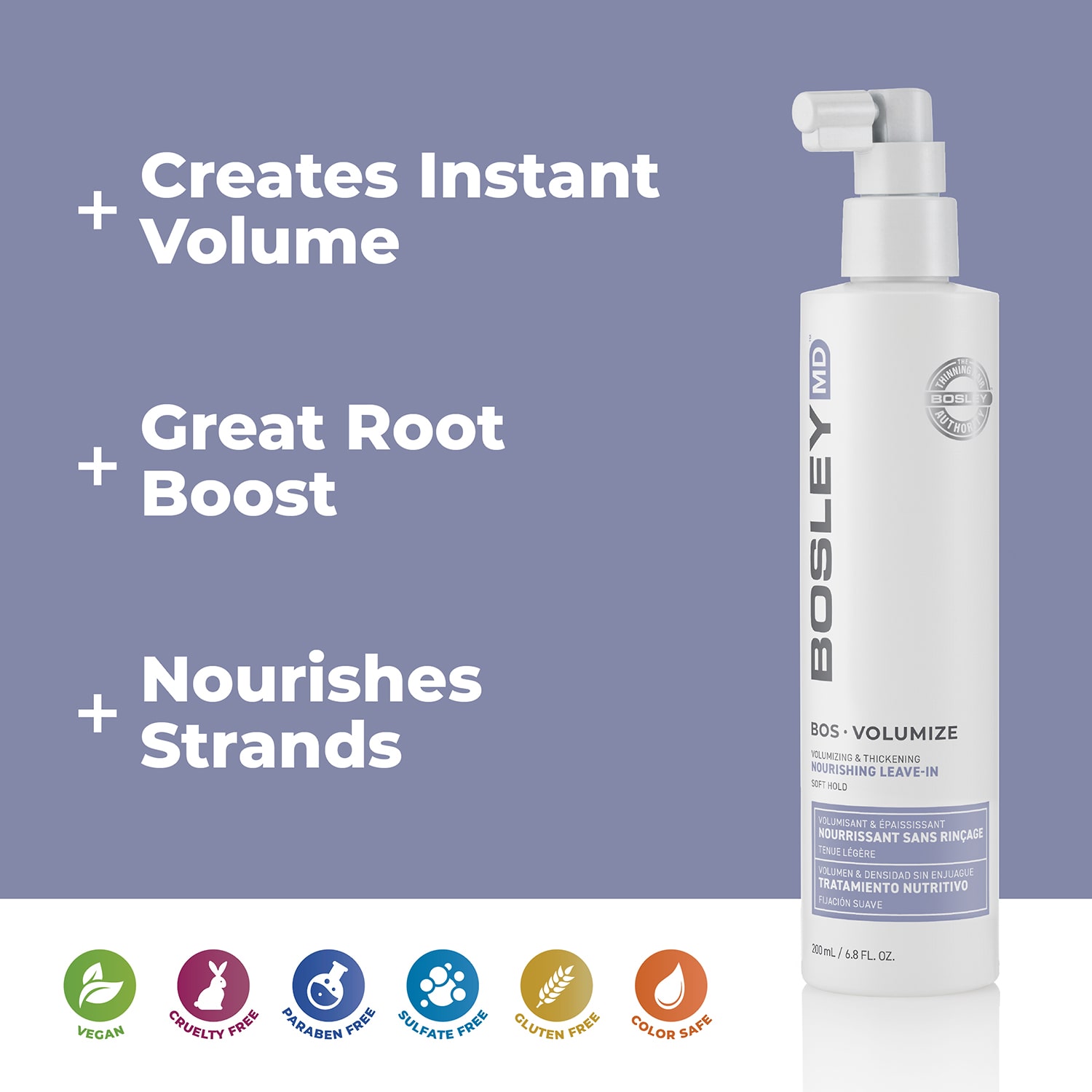 BosleyMD Thickening Nourishing Leave In Conditioner 6.8 oz.