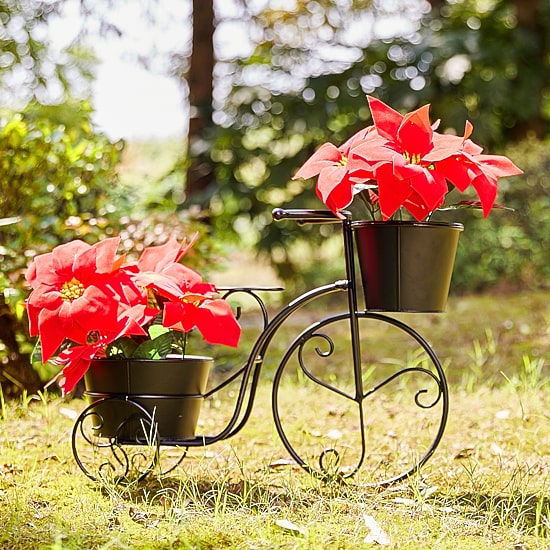 Glitzhome 21.5L Metal Bicycle Planter Stands