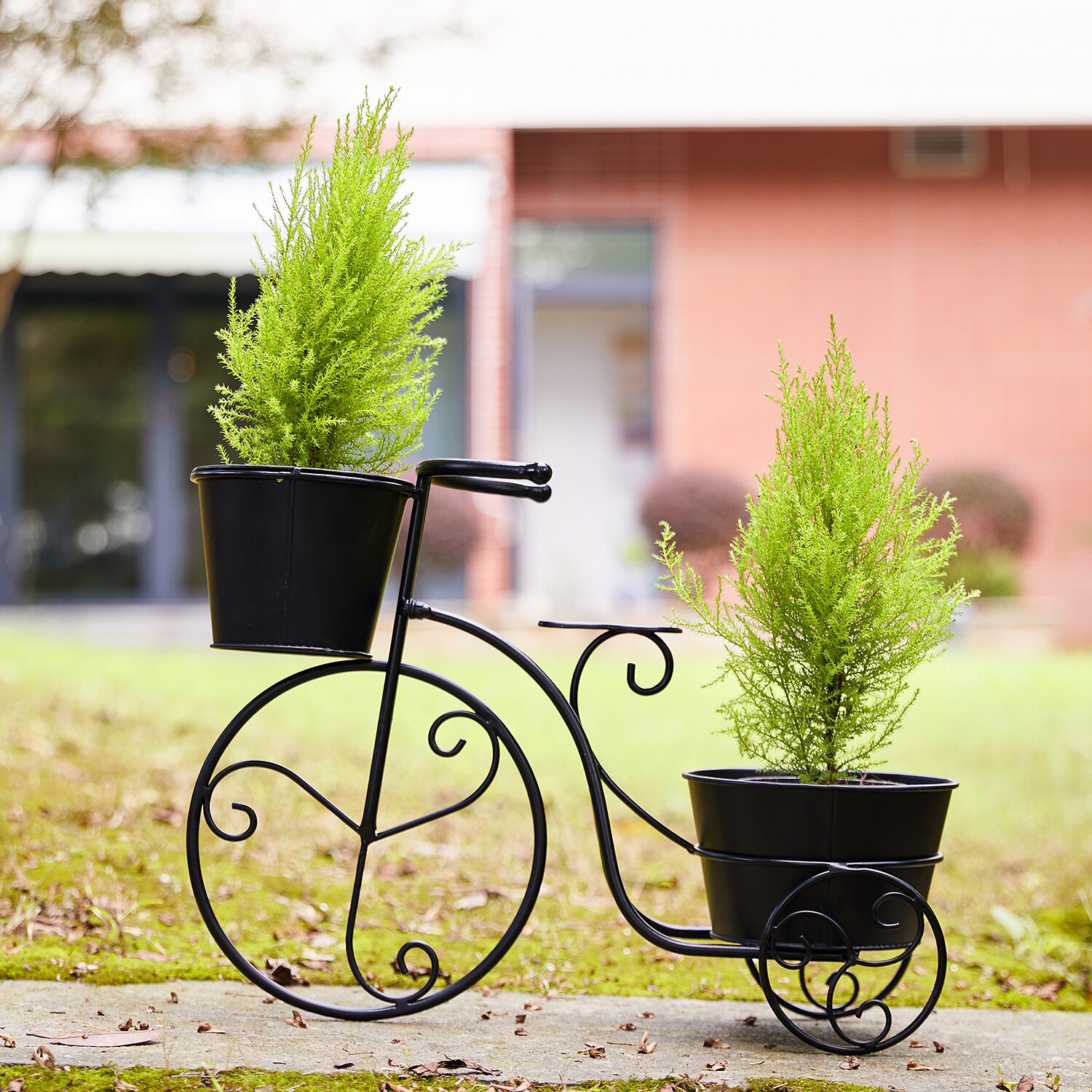 Glitzhome 21.5L Metal Bicycle Planter Stands