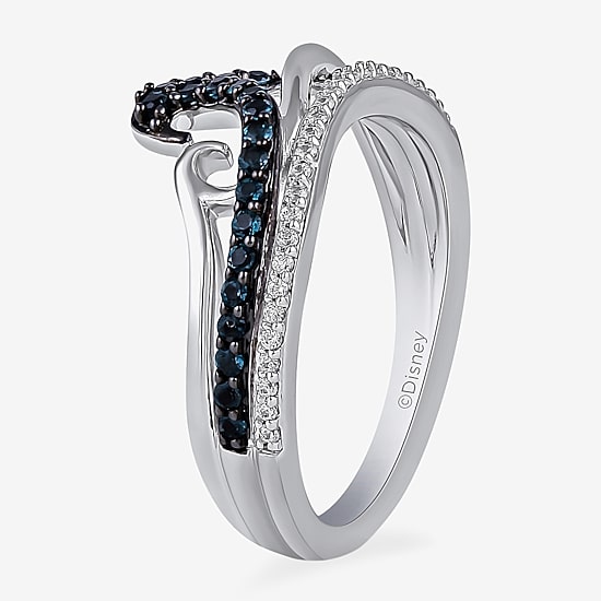 Womens 1/10 CT. T.W. Genuine Blue Topaz Sterling Silver Princess Moana Cocktail Ring