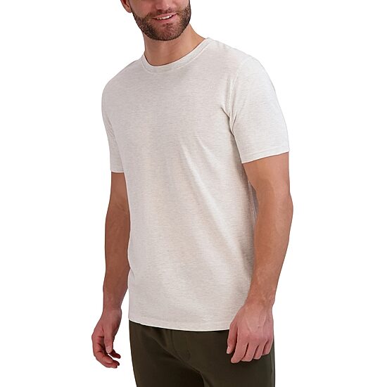 Hanes Mens Crew Neck Short Sleeve 2-pc. Pajama Set