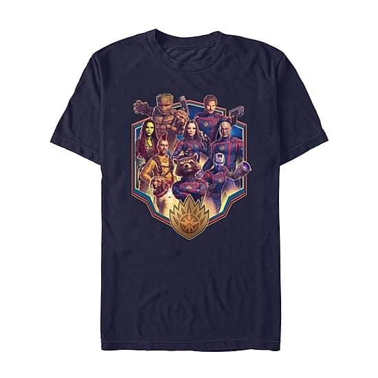 Mens Crew Neck Short Sleeve Regular Fit Guardians of the Galaxy Graphic T-Shirt