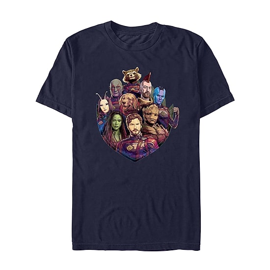 Mens Crew Neck Short Sleeve Regular Fit Guardians of the Galaxy Graphic T-Shirt