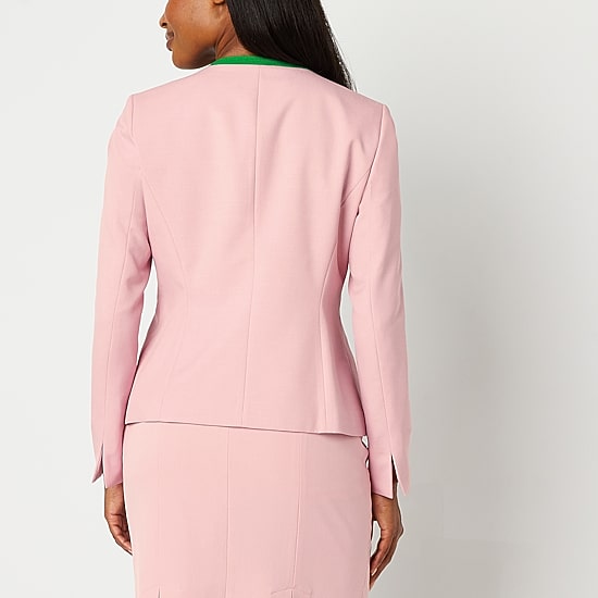 Black Label by Evan-Picone Womens Classic Fit Suit Jacket