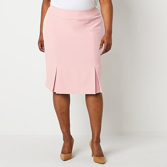 Black Label by Evan-Picone Womens Plus Suit Skirt
