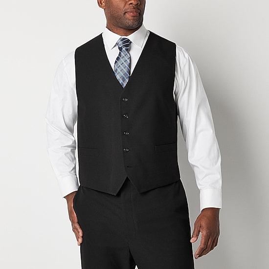 Shaquille O'Neal XLG™ Mens Stretch Fabric Classic Fit Big and Tall Suit Vest