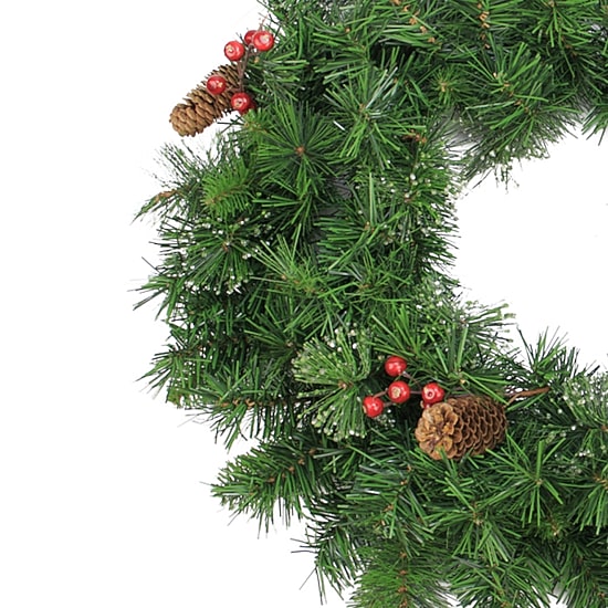 Northlight Pinecone And Berry 24" Pine Artificial Wreath