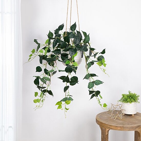 34.75'' Green Artificial Spring Pothos Plant Bush