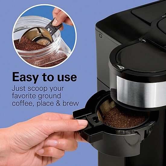 Hamilton Beach® Scoop Programmable 2-Way Coffee Maker