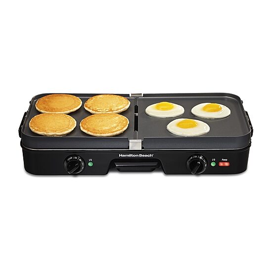 Hamilton Beach® Dual Zone 3-in-1 Griddle/Grill