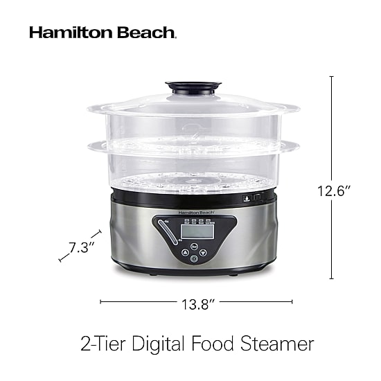 Hamilton Beach® Two-Tier Digital Food Steamer and Rice Cooker