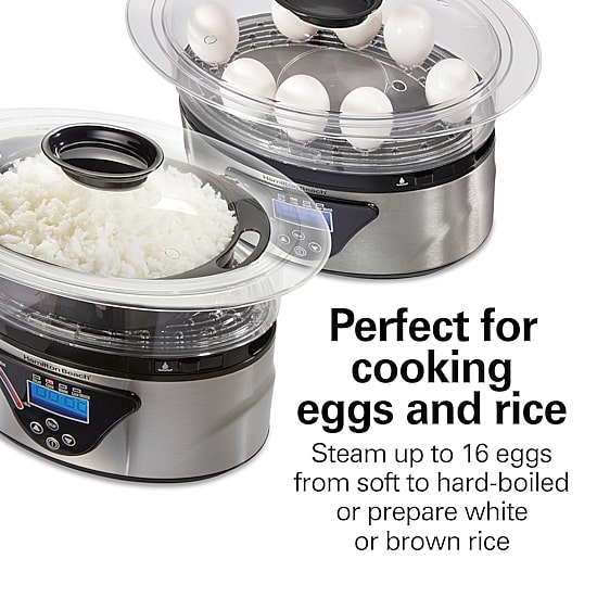 Hamilton Beach® Two-Tier Digital Food Steamer and Rice Cooker