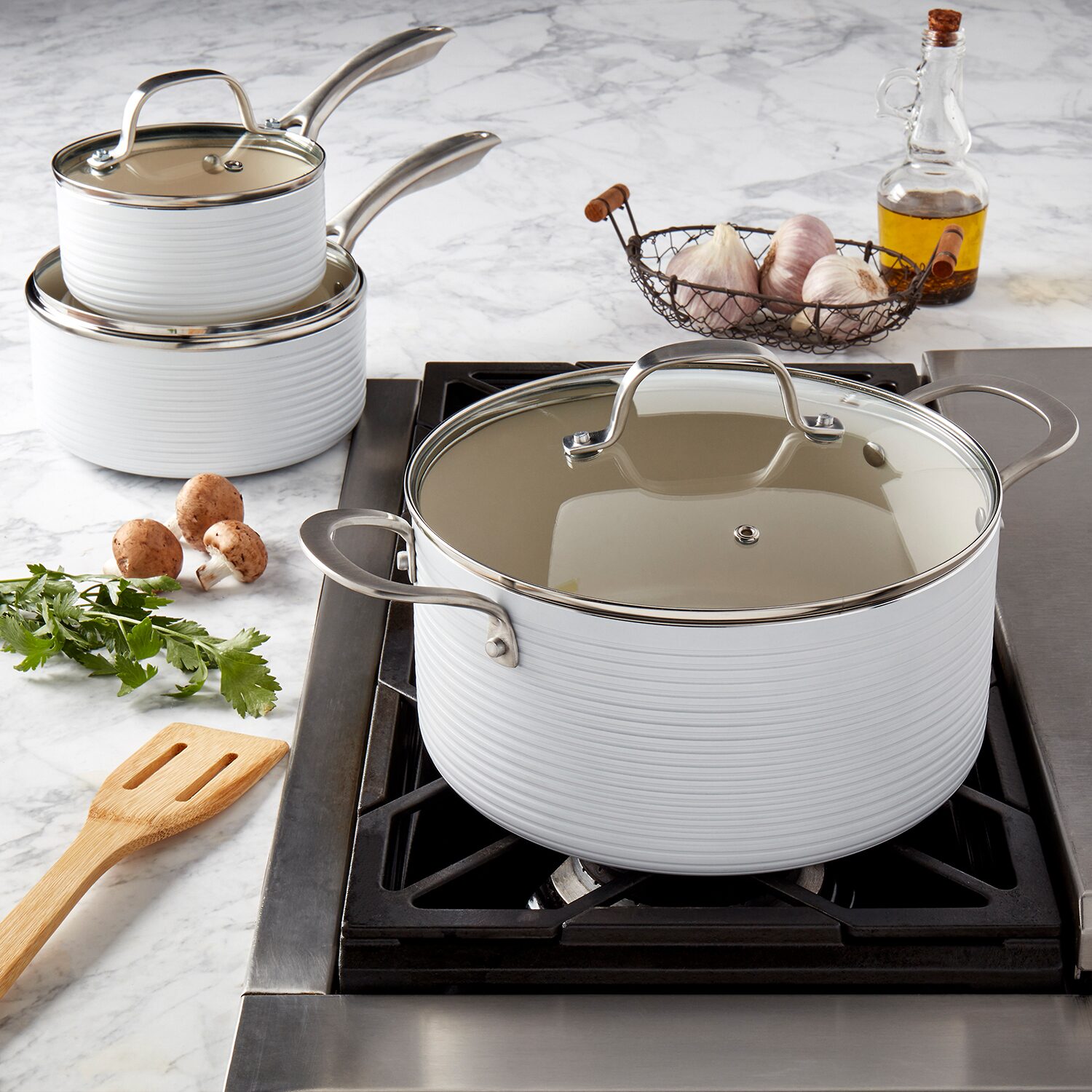 Denmark Monaco Aluminum 10-pc. Cookware Set