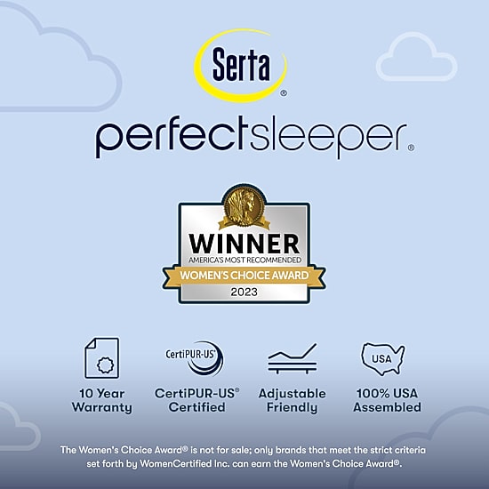 Serta Perfect Sleeper Blue Lagoon Nights 14.5" Plush Pillow Top - Mattress Only