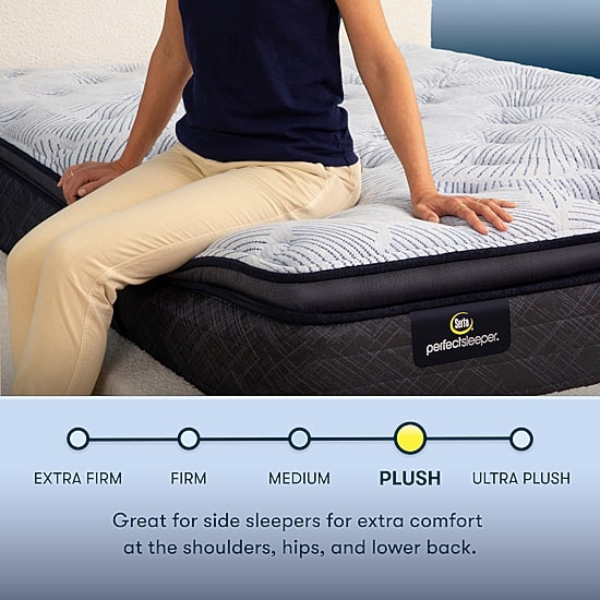 Serta Perfect Sleeper Blue Lagoon Nights 14.5" Plush Pillow Top - Mattress Only
