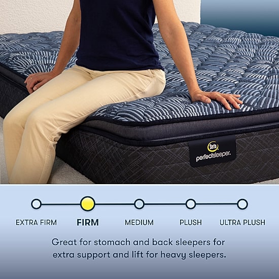 Serta Perfect Sleeper Cobalt Calm Plus 14.5" Firm Pillow Top - Mattress Only
