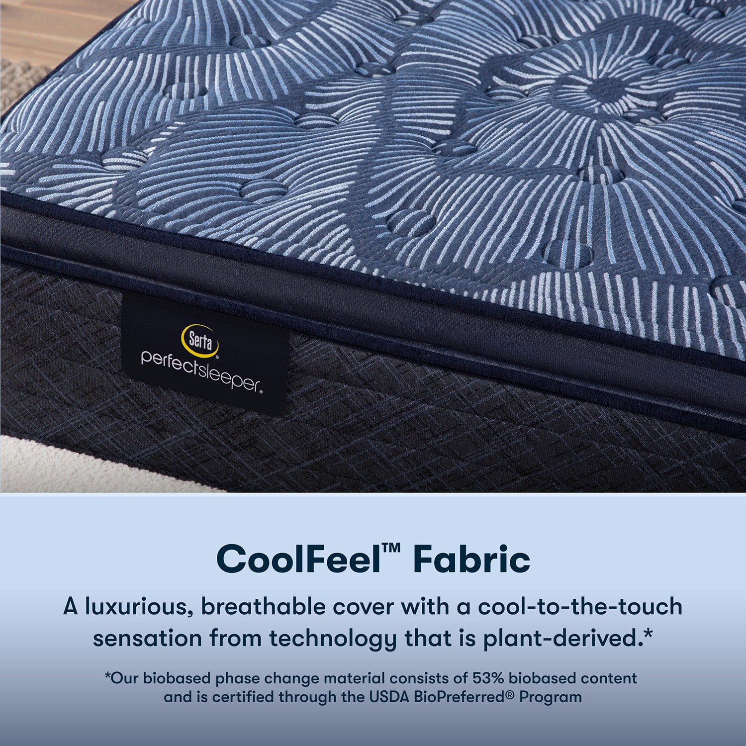 Serta Perfect Sleeper Cobalt Calm Plus 14.5" Medium Pillow Top - Mattress Only