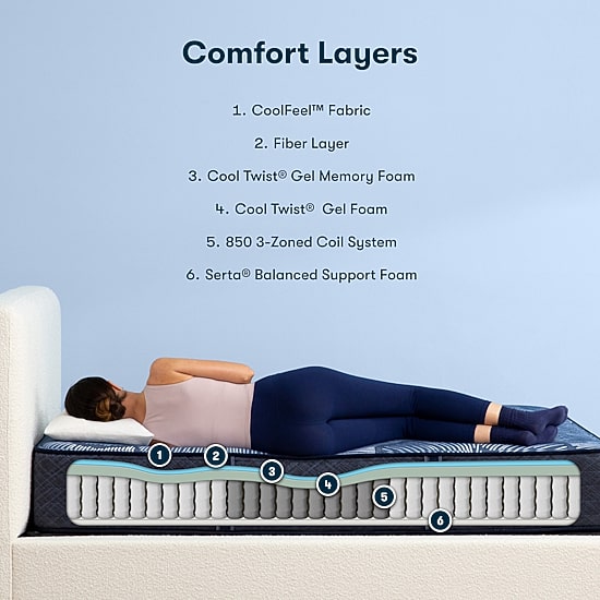 Serta Perfect Sleeper Dazzling Night 12" Hybrid Medium - Mattress Only