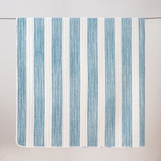 Linery Stripes Anchors Reversible Quilt Set
