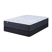 Serta Perfect Sleeper Blue Lagoon Nights 13.5" Plush Tight Top - Mattress + Box Spring