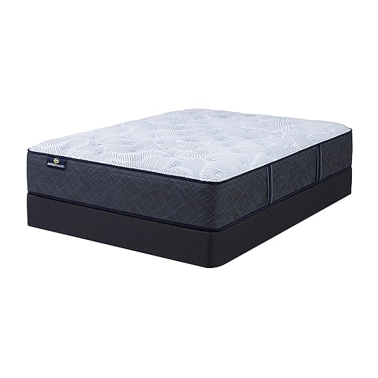 Serta Perfect Sleeper Blue Lagoon Nights 13.5" Plush Tight Top - Mattress + Box Spring