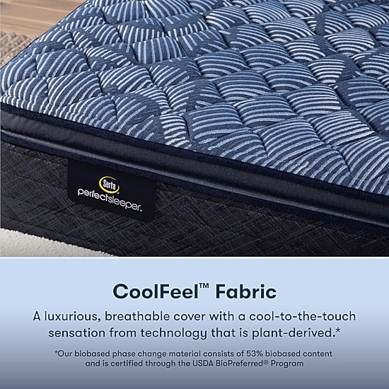 Serta Perfect Sleeper Cobalt Calm Plus 14.5" Firm Pillow Top - Mattress + Box Spring