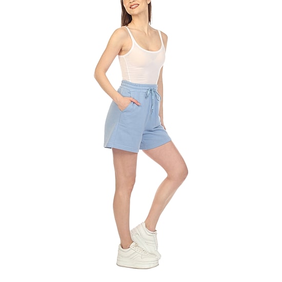 White Mark Womens Mid Rise Pull-On Short