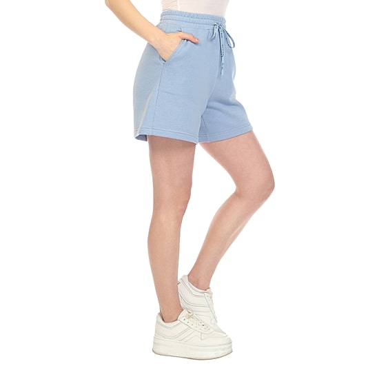 White Mark Womens Mid Rise Pull-On Short