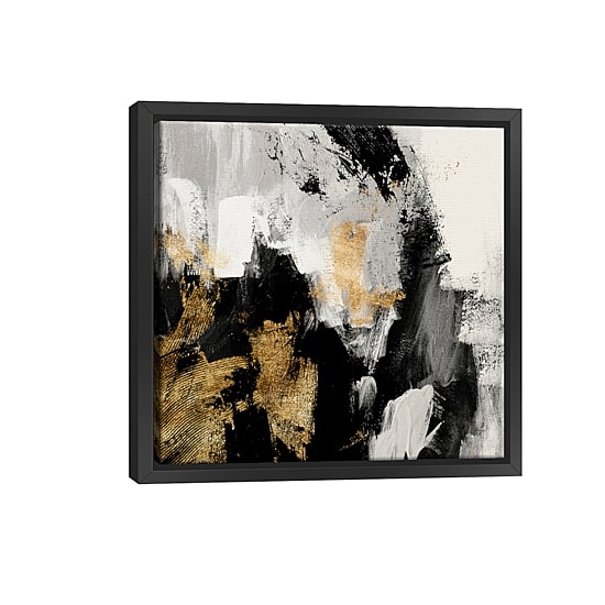 Lumaprints Neutral Gold Collage Framed Canvas Art