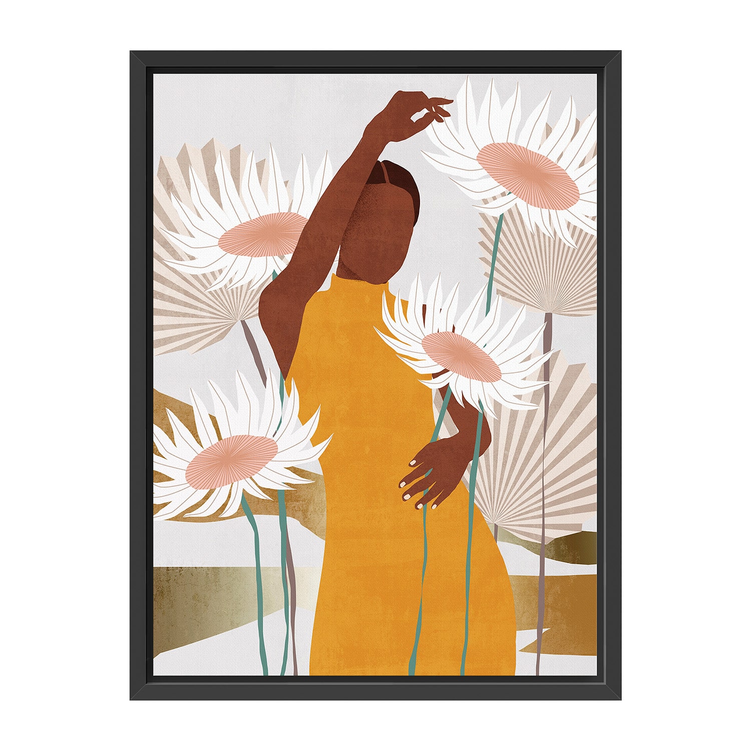 Lumaprints Sun Kissed Woman Framed Canvas Art
