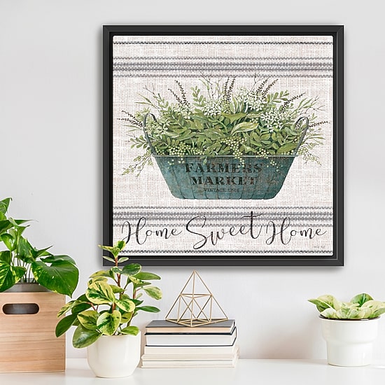 Lumaprints Home Sweet Home Framed Canvas Art