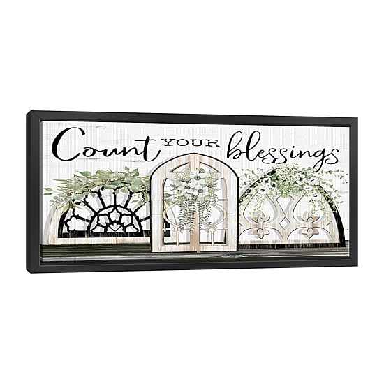 Lumaprints Count Your Blessings Framed Canvas Art