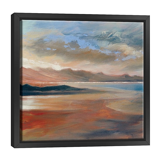 Lumaprints Mountain Sunset 2 Framed Canvas Art
