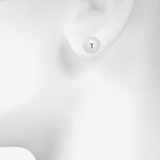 Bijoux Bar Delicates Silver Tone Womens 16mm Hoop Earrings